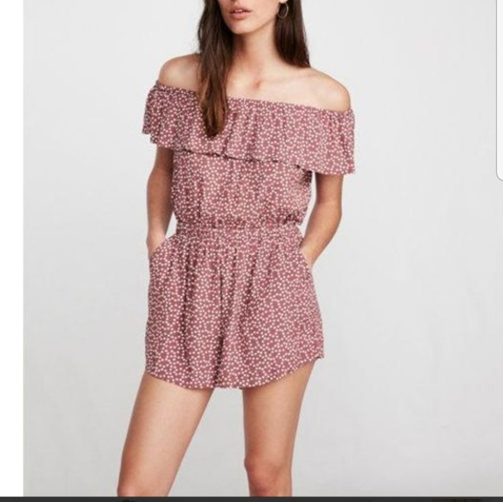 Express NWT Open Back Romper
